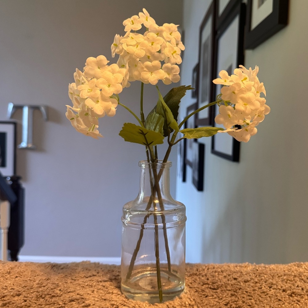 Faux flower decor